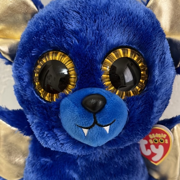 NWT TY Collection Boo’s Ozzy The Bat 10"  Silk Blue Stuffed Plush - Picture 2 of 15